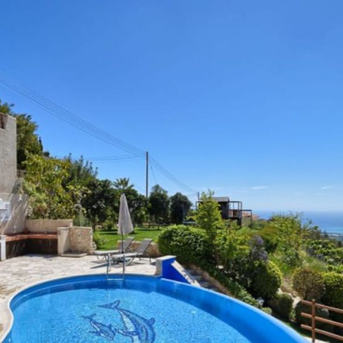 Villa with sea & mountains views in Paphos